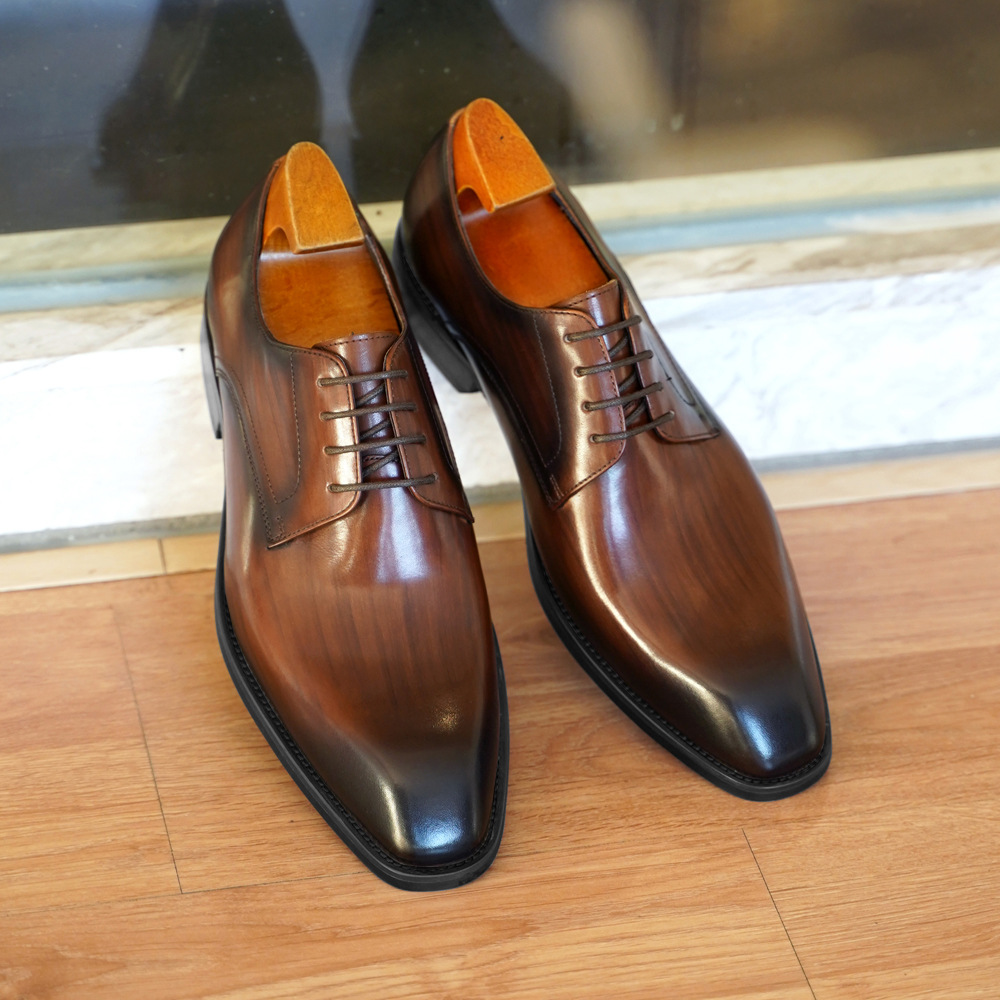 Men'S Formal Wear For Office - Men's Business Casual Shoes Distressed Wood