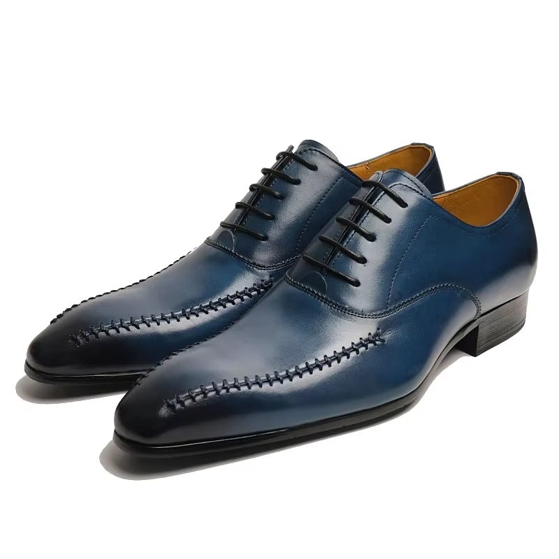 Men'S Formal Wear For Office - High-end luxury Men's Genuine Leather Dress