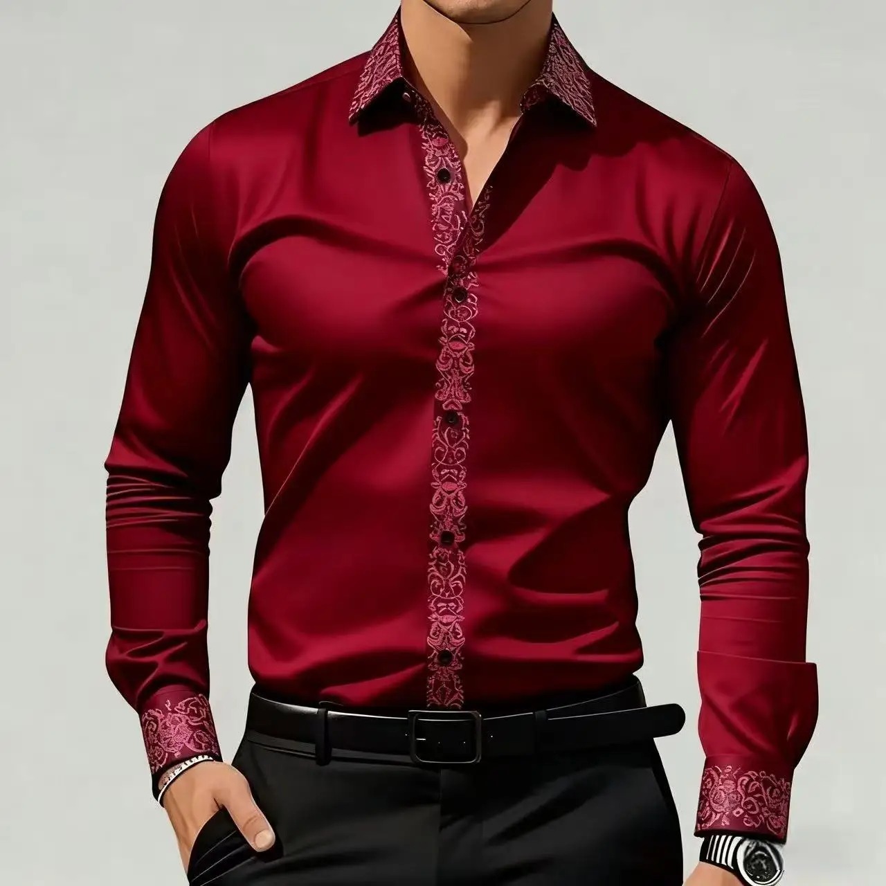 Men's Ethnic Style Printed Shi - огляд і ціна Men'S Formal Ethnic Wear