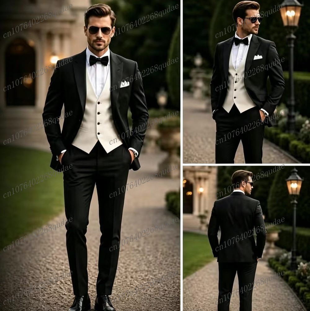 Formal Black And White Men Sui - огляд і ціна Men Formal Wear Black And White