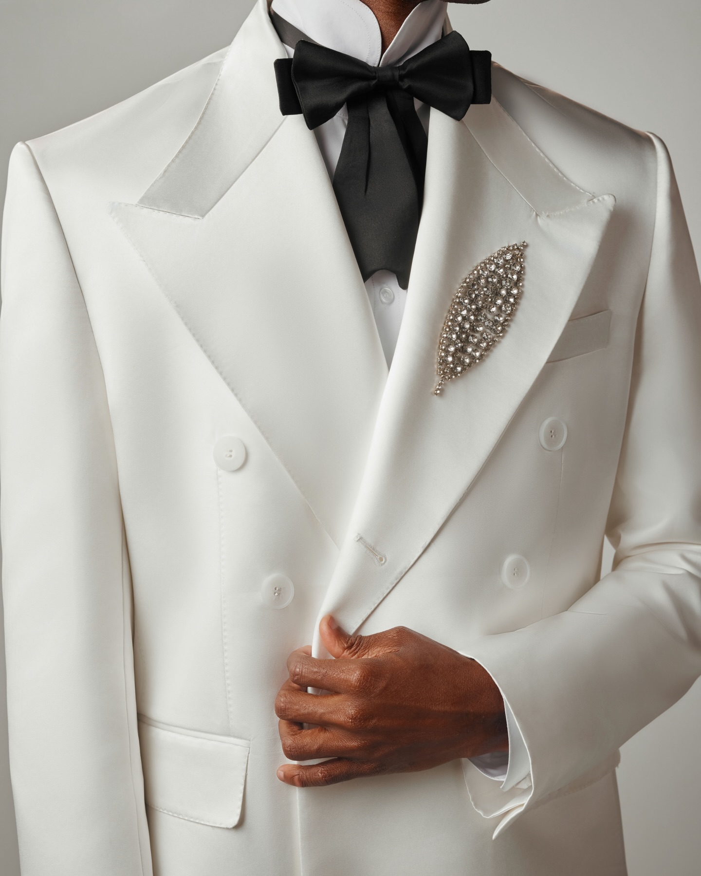 White Men Suit Set 2 Pcs Blaze - огляд і ціна Men Formal Wear Black And White