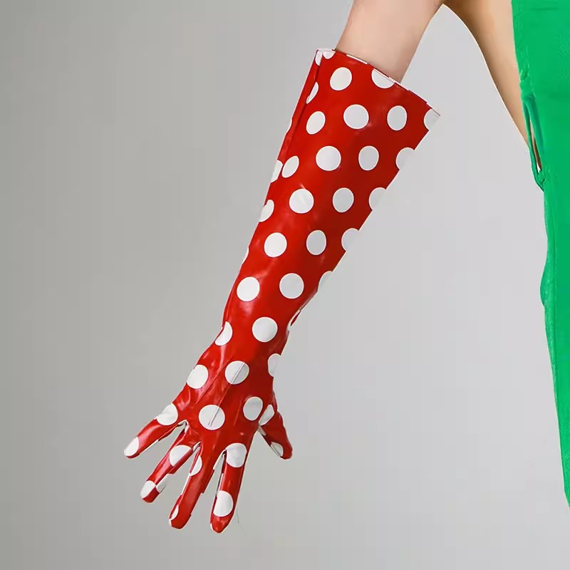 Women's Runway Fashion Dot Pri - огляд і ціна Formal Glove Leather