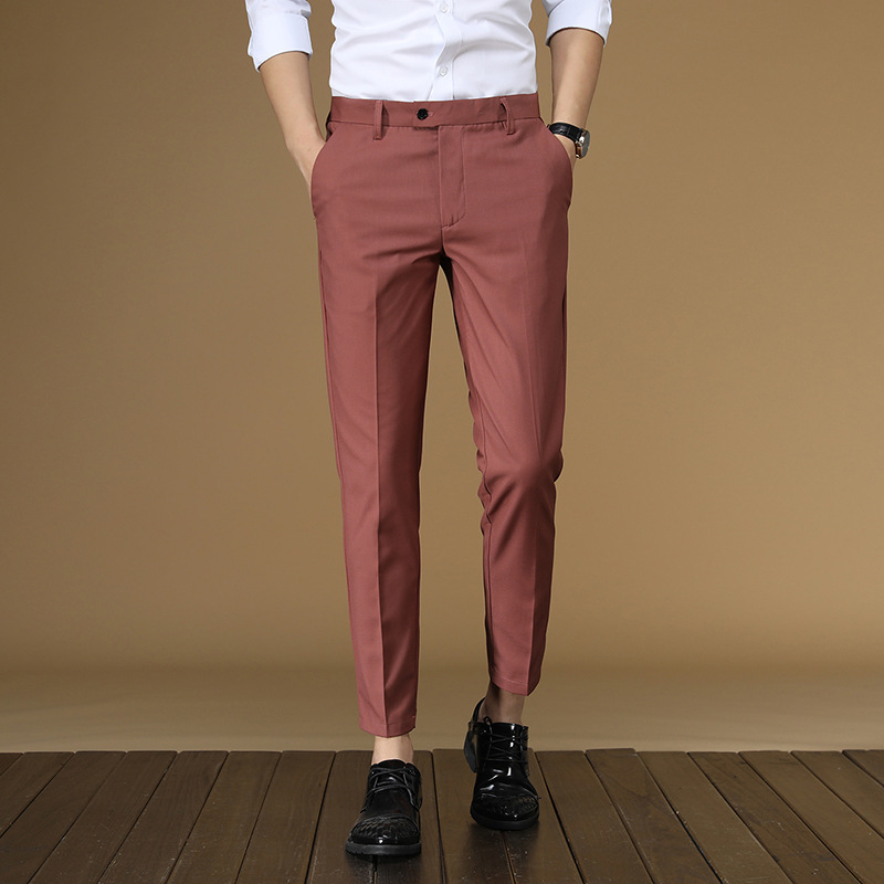 Summer Suit Pants Men Red Blac - огляд і ціна Men'S Formal Wear For Office