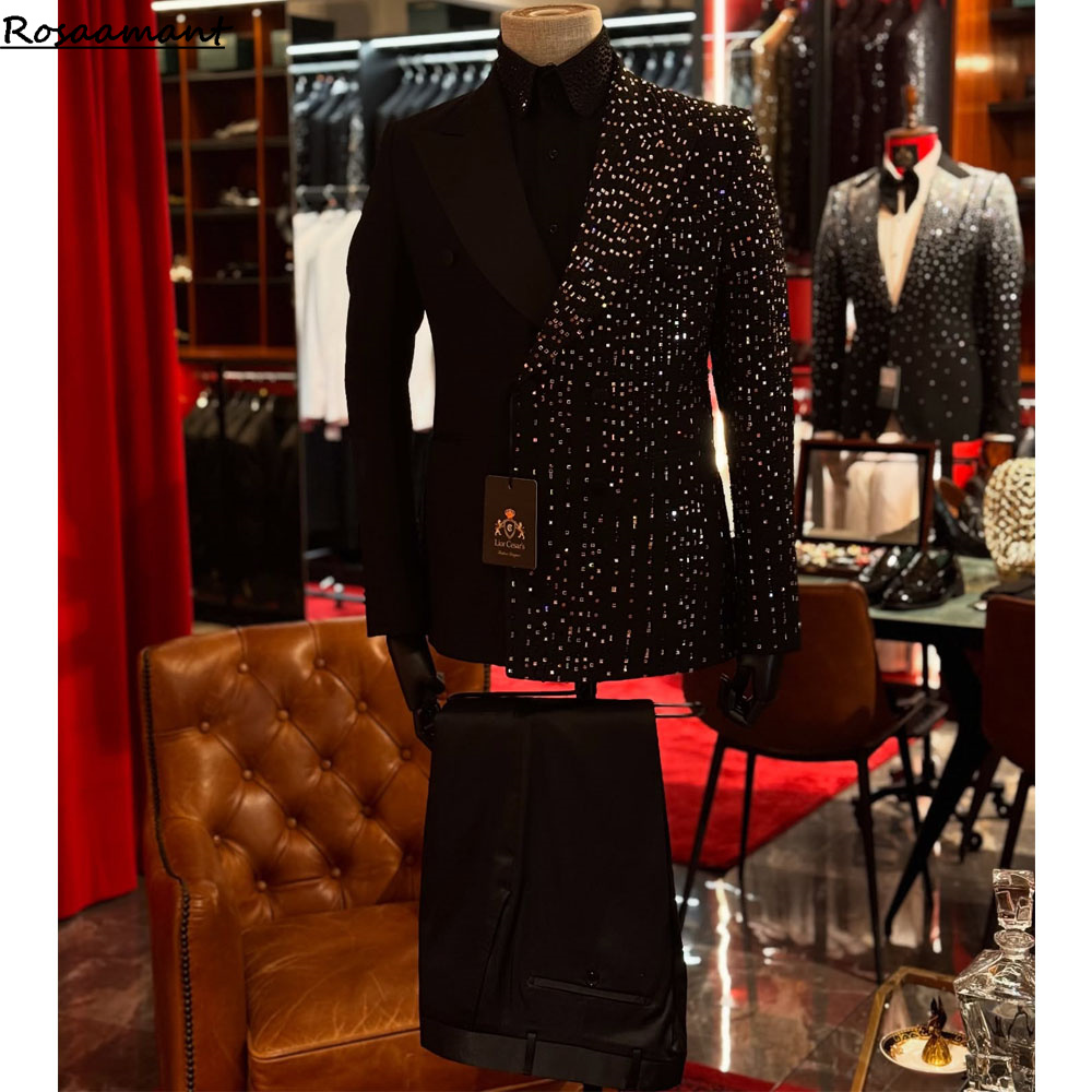 Luxury Formal Black Wedding Me - огляд і ціна Men Formal Wear Black And White