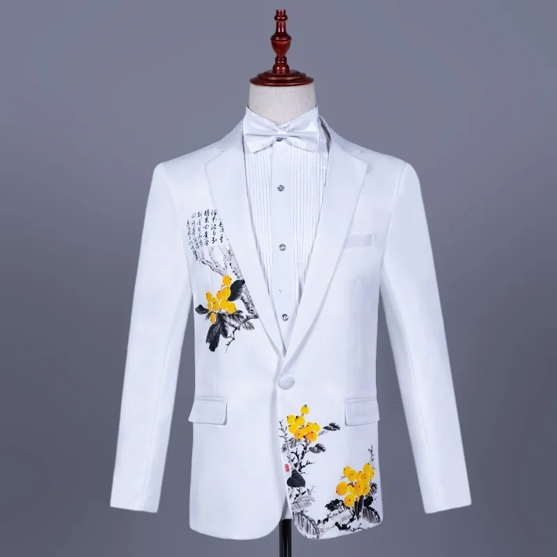 Men's Asian Size White Chinese - огляд і ціна Asian Men Formal Wear