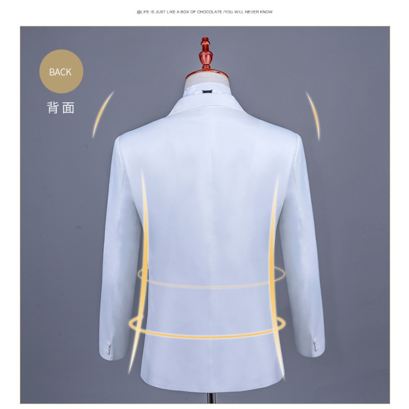 Men's Asian Size White Chinese - огляд і ціна Asian Men Formal Wear