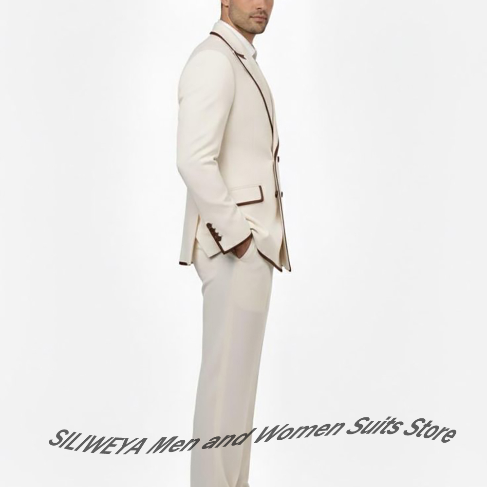 Stylish Men's Double-Breasted  - огляд і ціна Men Formal Wear Brown