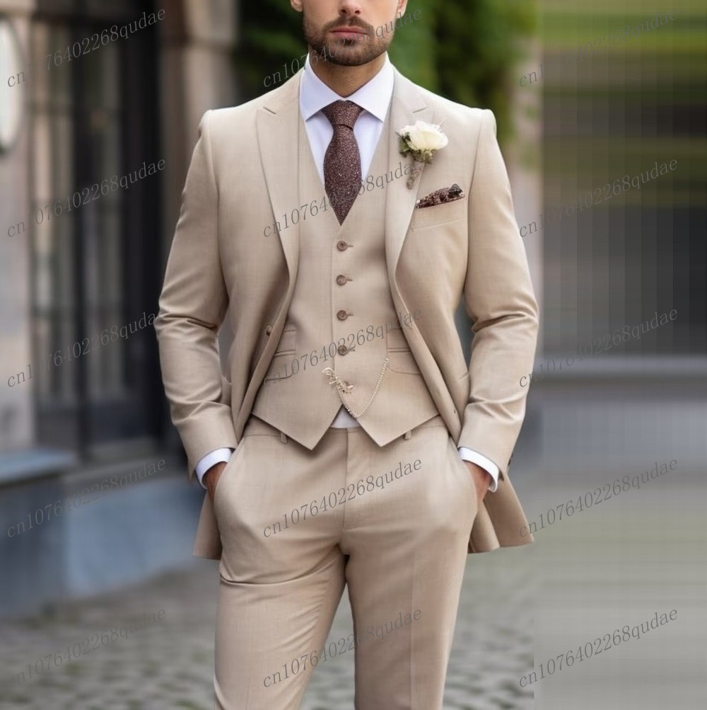 Brown Formal Occasion Men Suit - огляд і ціна Men Formal Wear Brown