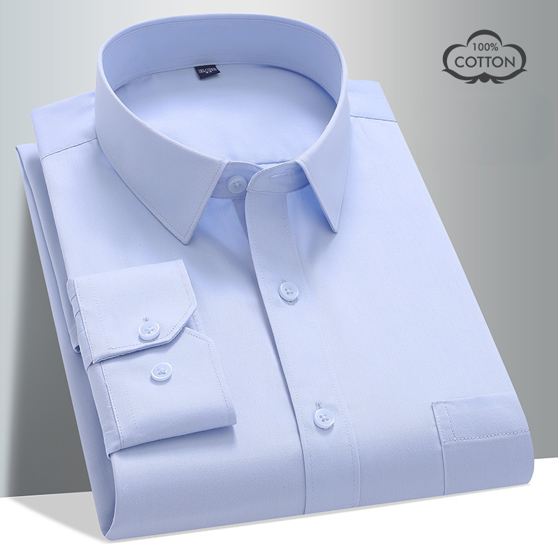 8XL 100 Cotton Long Sleeve Shi - огляд і ціна Men Formal Wear Black And White