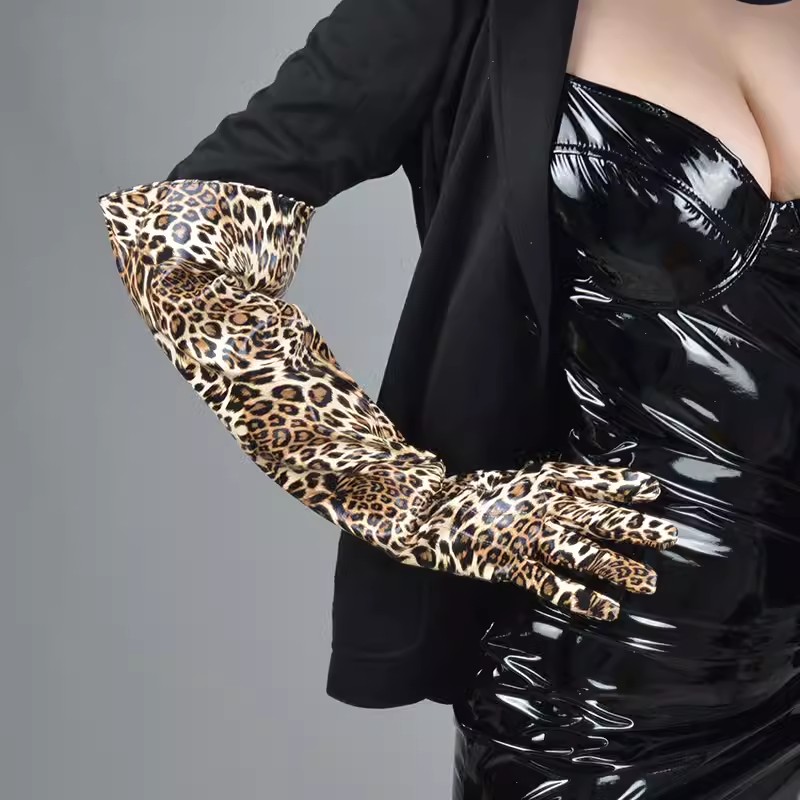 Women's Runway Fashion Leopard - огляд і ціна Formal Glove Leather