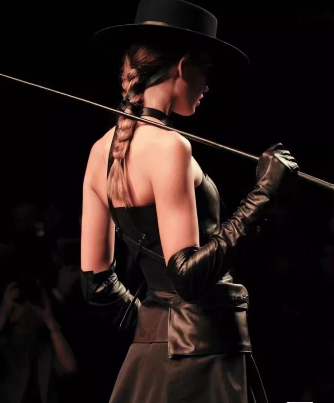 Women's Runway Fashion Black P - огляд і ціна Formal Glove Leather