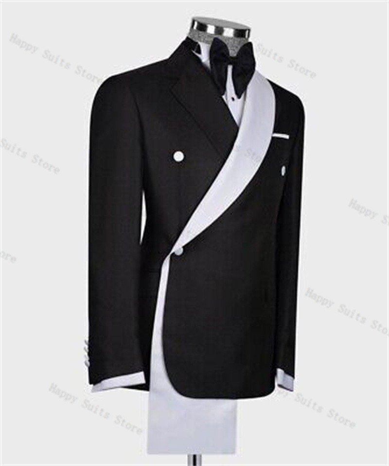 Black White Men Suit Set 2 Pie - огляд і ціна Men Formal Wear Black And White