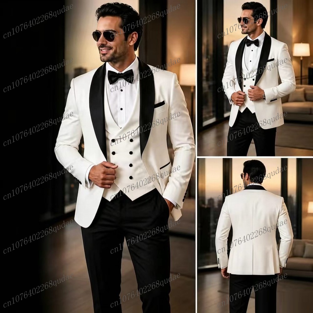 White And Black Formal Men Sui - огляд і ціна Men Formal Wear Black And White