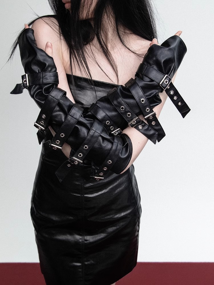Women's Fashion Matt Black PU  - огляд і ціна Formal Glove Leather