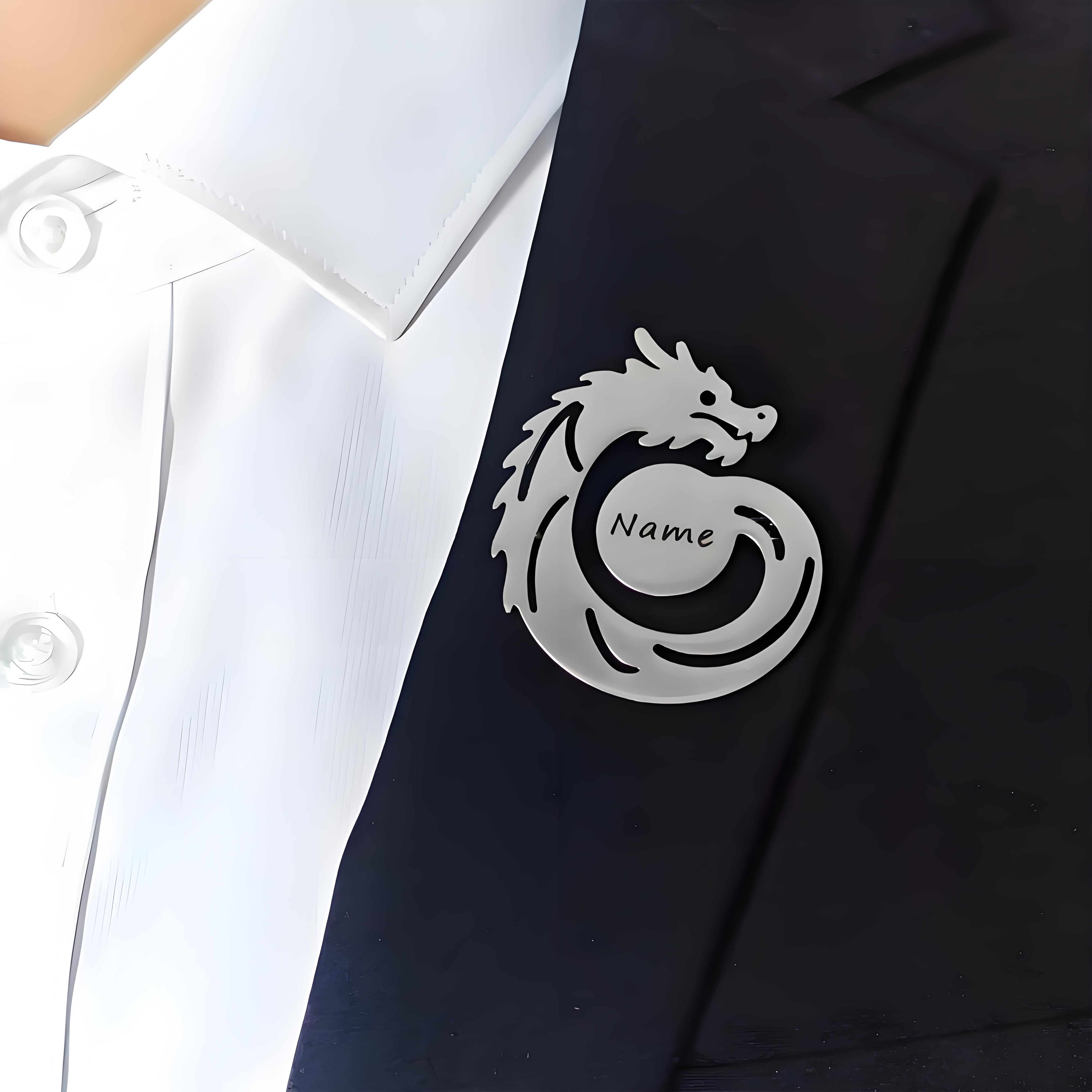 Custom Name Dragon Brooch, Per - огляд і ціна Men Formal Wear Names
