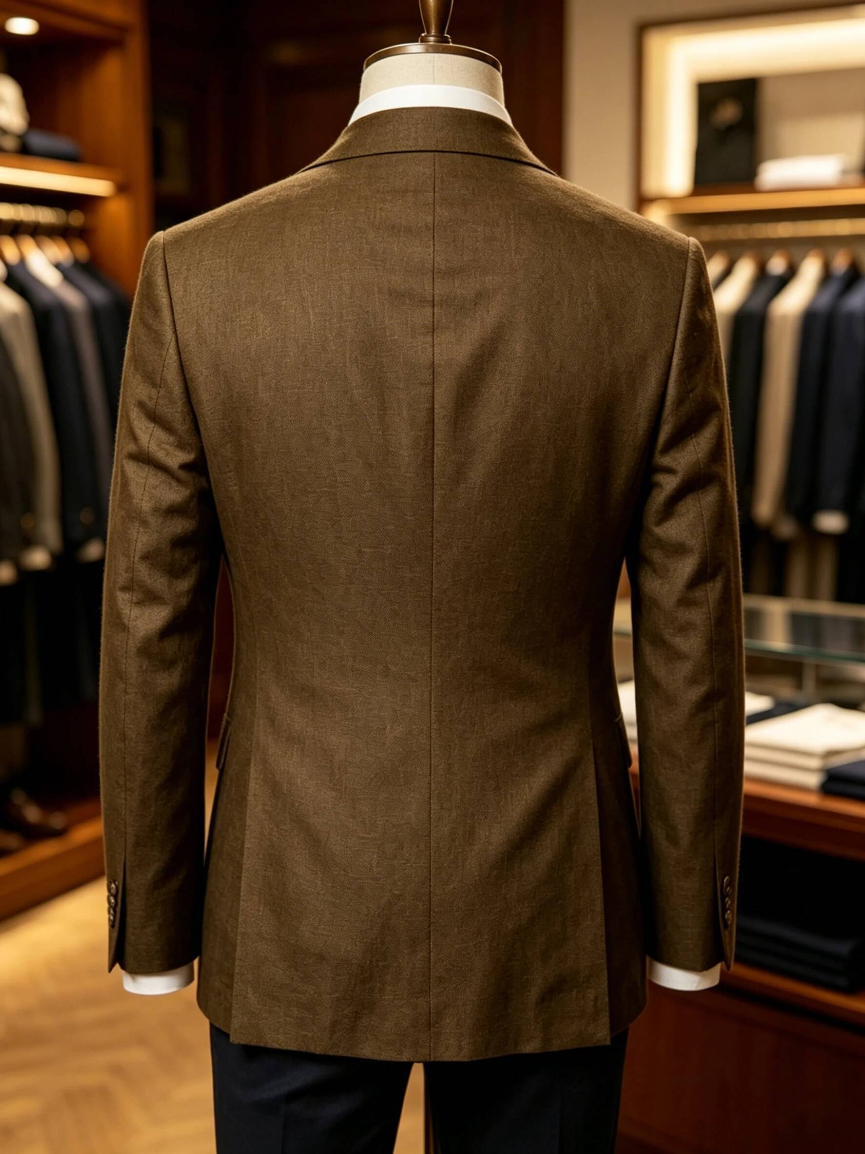 Men's Sport Coat Summer Double - огляд і ціна Men Formal Wear Brown
