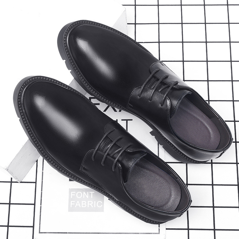 Mens Black Leather Lace Up Dre - огляд і ціна Men'S Formal Wear For Office