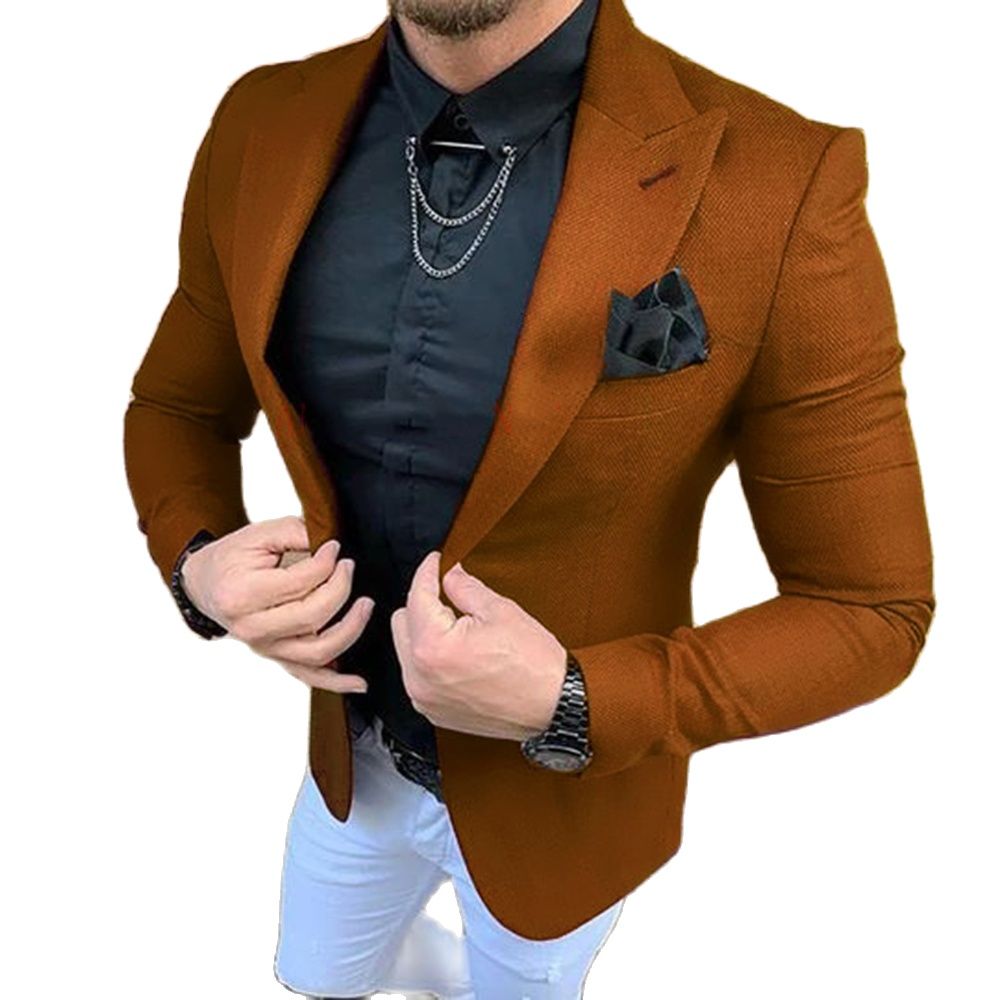 Men's Suits 2pcs Clothing Tail - огляд і ціна Men Formal Wear Brown