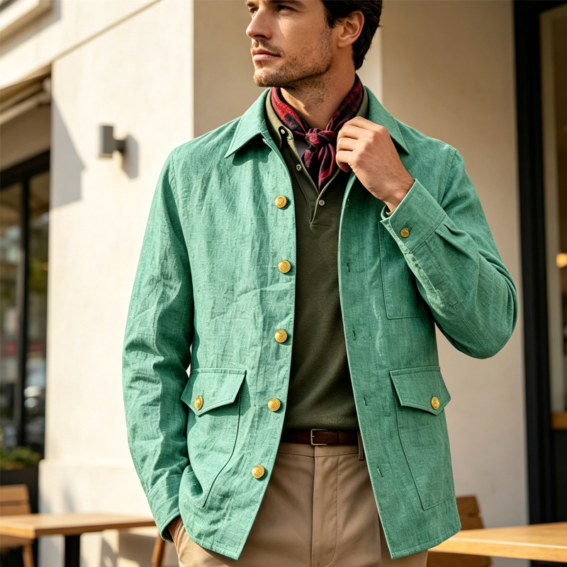 Vintage Men's Linen Jacket Lap - огляд і ціна Men'S Formal Wear For Office