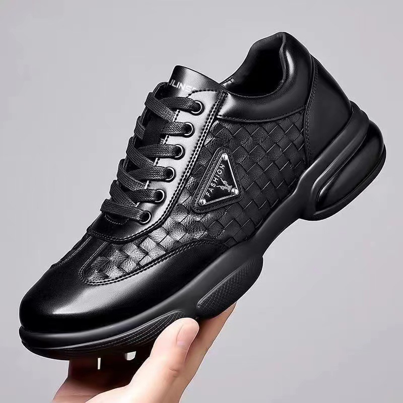 New Men Leather Shoes Platform - огляд і ціна Men Formal Wear With Sneakers