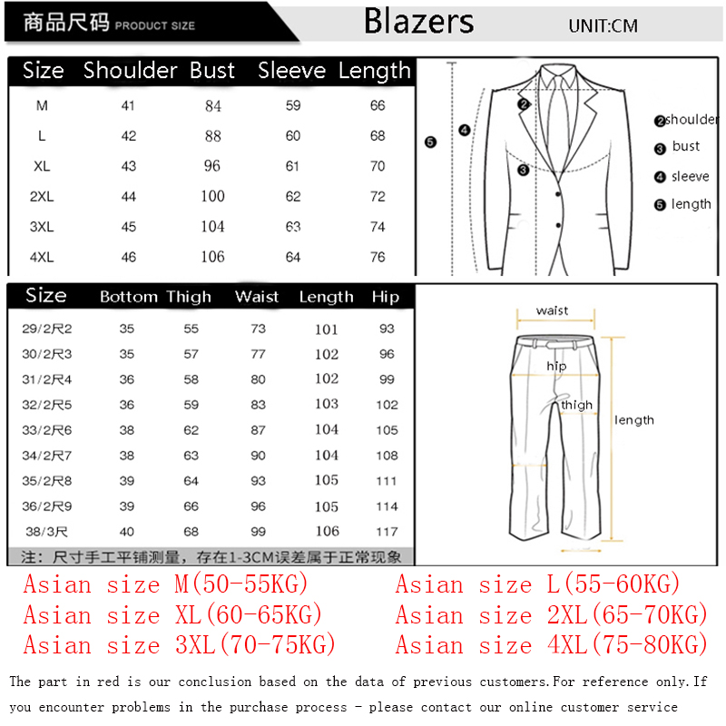 Wedding suit men Slim Fit Plai - огляд і ціна Asian Men Formal Wear