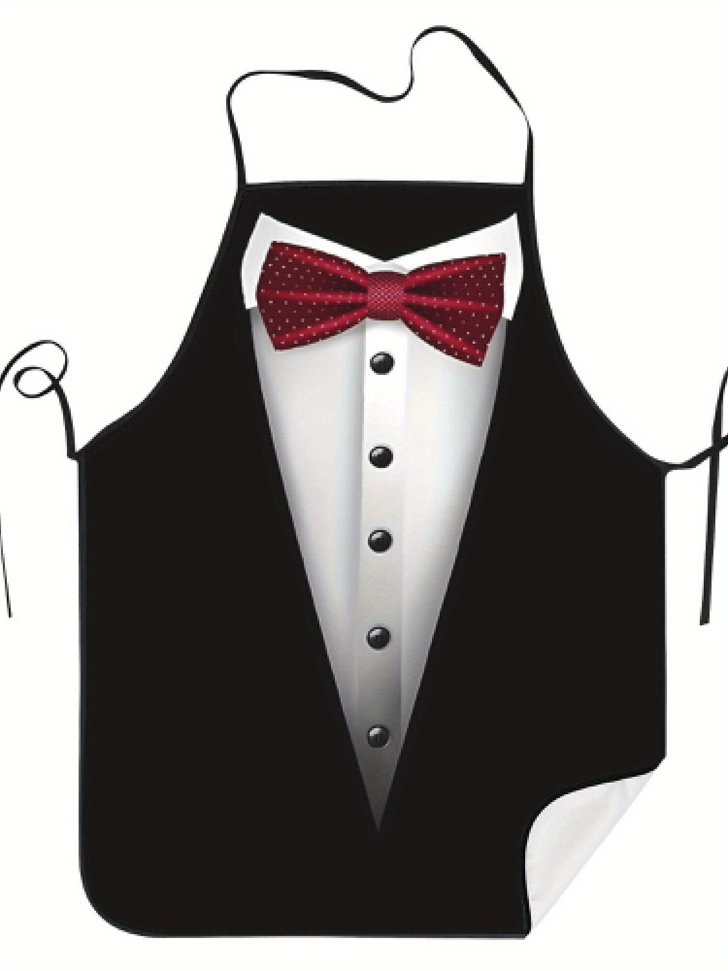 Tuxedo Apron Red Bow Tie Kitch - огляд і ціна Men Formal Wear Black And White