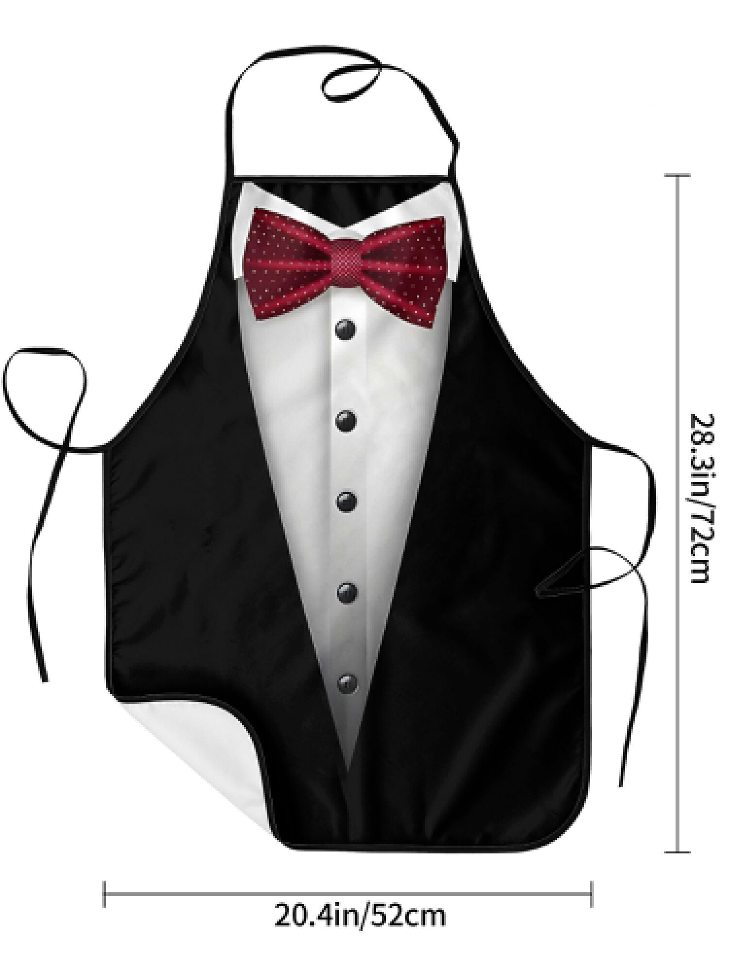 Tuxedo Apron Red Bow Tie Kitch - огляд і ціна Men Formal Wear Black And White